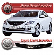 Дефлектор капота (серый) MAZDA 6 (2008)