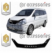 Дефлектор капота (черный) NISSAN SERENA (99-04)