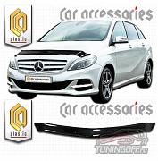 Дефлектор капота (серый) MERCEDES-BENZ B-Class W246 (2011-)