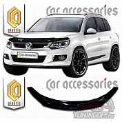 Дефлектор капота (серый) VOLKSWAGEN TIGUAN (2012-)