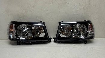 Фары (Хрустальные черные ) LAND CRUISER 100 (2004-2007)