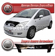 Дефлектор капота (Серый) MITSUBISHI COLT (02-)
