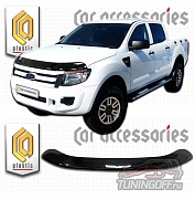 Дефлектор капота (черный) FORD RANGER (2011-)