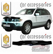 Дефлектор капота (черный) BMW X5 (04-ON)