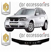 Дефлектор капота (прозрачный) BMW X3 (03-)