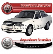 Дефлектор капота (прозрачный) DAEWOO NEXIA (2010-)
